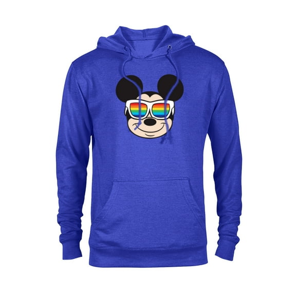Disney Mickey Mouse Rainbow Sunglasses - Pullover Hoodie for Adults -Customized-Royal Heather