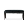 thumbnail image 3 of Pemberly Row Modern Transitional Ebony Faux Leather Dining Bench, 3 of 5