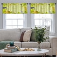 thumbnail image 4 of LALILO Kitchen Curtain Valance Beautiful Tropical Jungle Rod Pocket Window Curtain 52"x 18" Set of 2, 4 of 5