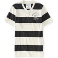 thumbnail image 1 of Aeropostale - Camiseta gráfica con cuello en V a rayas para hombre, color blanco roto, extragrande Aeropostale Camiseta gráfica, 1 of 2