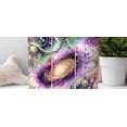 thumbnail image 2 of Galaxy Mardi Gras Tumbler Wrap, Purple Beads, 20Oz Straight/Digital Design To-Go Coffee Mug, 2 of 4
