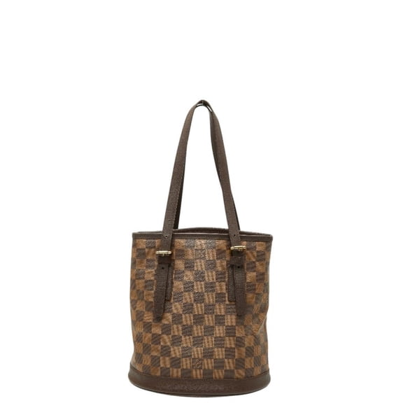 Pre-Owned Louis Vuitton Damier Mare Tote Bag Shoulder Bucket N42240 Brown Leather Women's LOUIS...