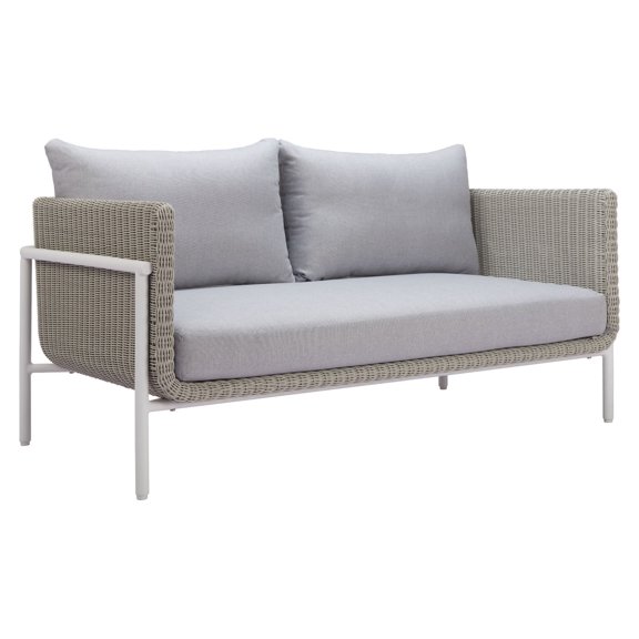 Love Seat Exterior Frais Gris - Kessa Muebles