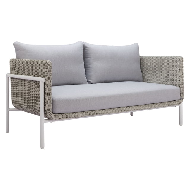 Love Seat Exterior Frais Gris - Kessa Muebles
