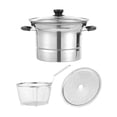 thumbnail image 1 of Sartén para freír, olla para cocinar, olla para sopa portátil, herramienta de cocina, cesta para freír con cesta de filtro para restaurante y hogar sin mango mayimx Ollas para freír, 1 of 9