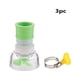 thumbnail image 1 of Grifo de cocina de 3 piezas con boquilla giratoria | Dispositivo ahorrador de agua y a prueba de salpicaduras | Funda flexible de PVC | Rotación de 360° | Fácil instalación | Plástico y acero, 1 of 1