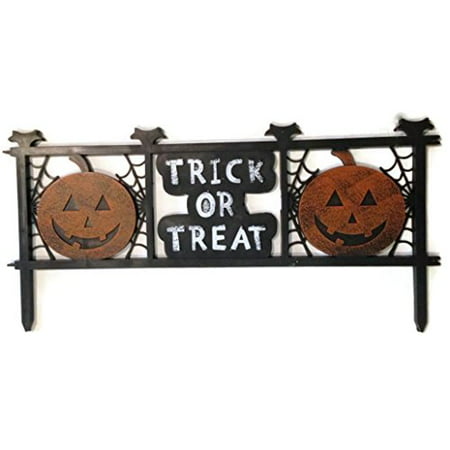 Trick Or Treat Halloween Fence Decor - Great To Decorate Your Whole (Best Halloween Decorated Yards)