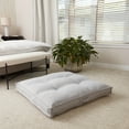 thumbnail image 2 of Square Tufted Floor Pillow - Cement - Large (40 in.), 2 of 6