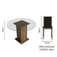 thumbnail image 4 of Juego de Comedor con Mesa Redonda y 4 Sillas Madesa Madu 1, 4 of 5