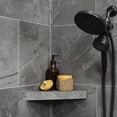 thumbnail image 4 of Palisade Vinyl Waterproof Corner Shower Shelf in Cracked Slate/Urban Quarry, 4 of 7