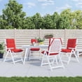thumbnail image 1 of vidaXL Lowback Chair Cushions 4 pcs Red Oxford Fabric, 1 of 5