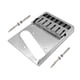 thumbnail image 5 of Componente de puente de latón para guitarra eléctrica, pieza de reparación duradera para el sustain de la guitarra. Plata, 5 of 9
