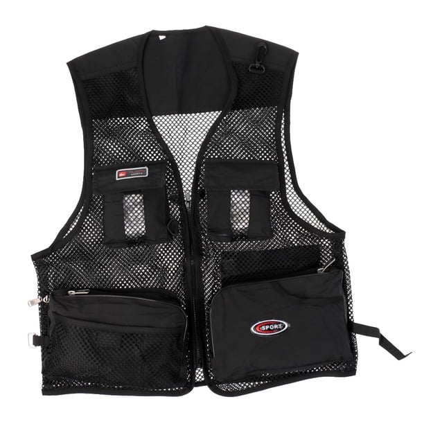 Chaleco Multibolsillos Sunnimix con Mosca Para Hombres Chaqueta de secado XXL