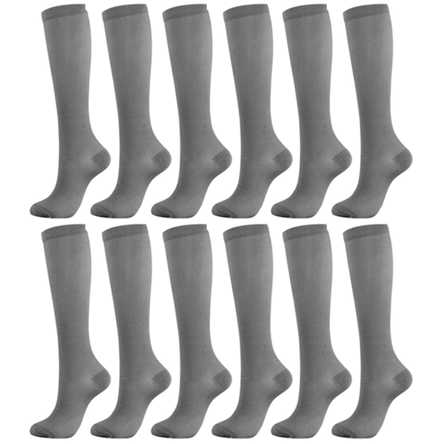 6Pairs Compression Stockings Socks Relieve Calf Pain