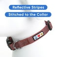 thumbnail image 4 of Pawtitas Reflective Dog Collar Adjustable for Large Dogs - Marsala Collar, 4 of 9