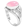 thumbnail image 2 of Rose Quartz Women Jewelry 925 Sterling Silver Ring, 2 of 9