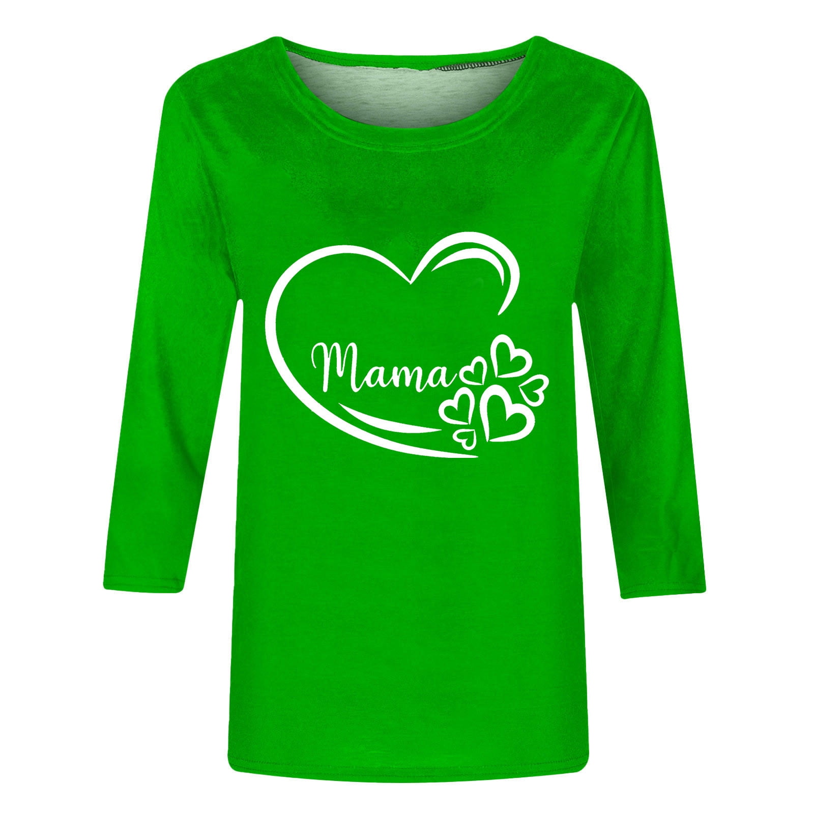mama♡  Meichang Women's Mama T Shirts Cute Heart Graphic Tees