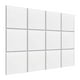 thumbnail image 1 of 12 paneles acústicos insonorizados para pared, decoración de pared, decorativos y únicos. blanco pegajoso, 1 of 9
