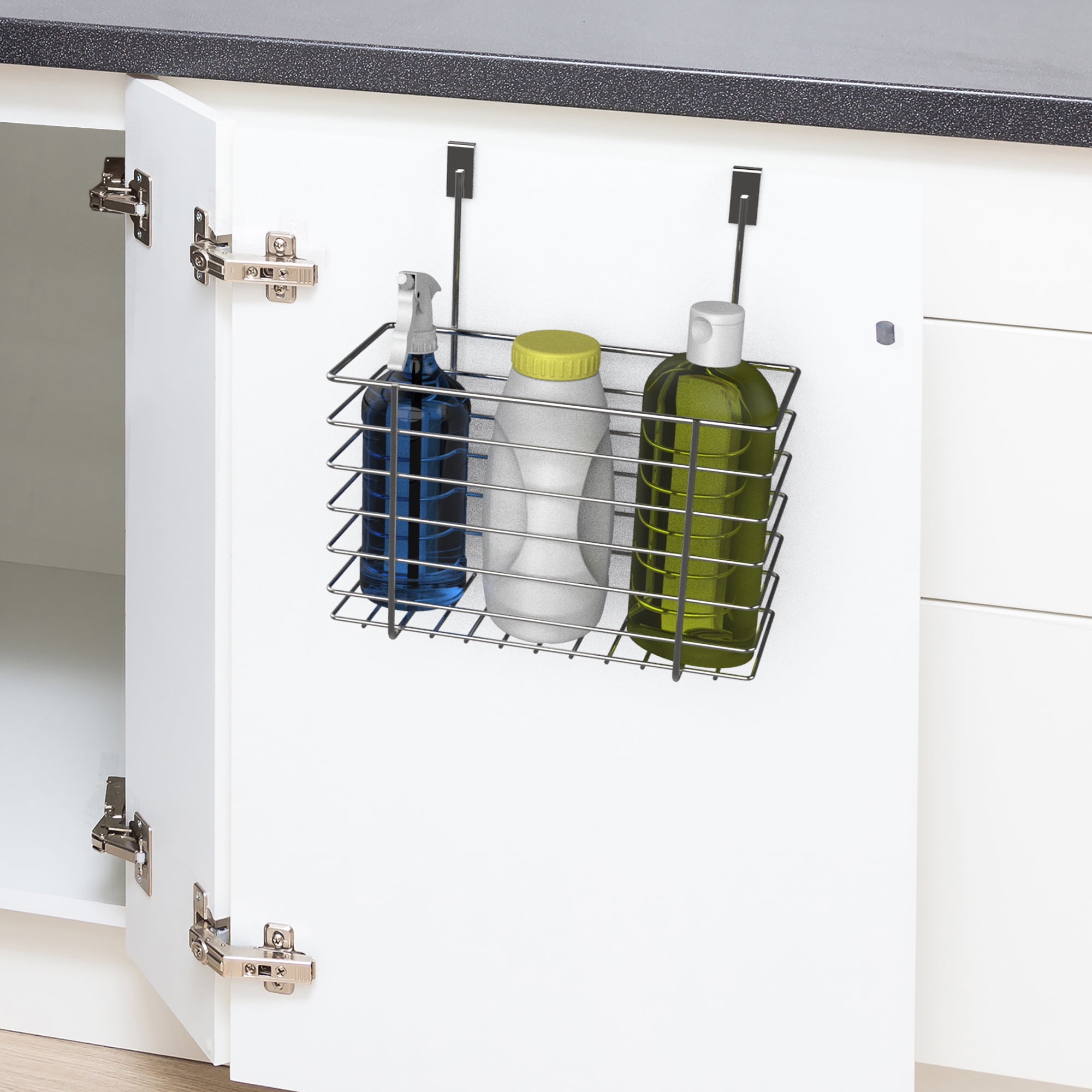 Over The Kitchen Storage Organizer Hanging Basket Shelf for