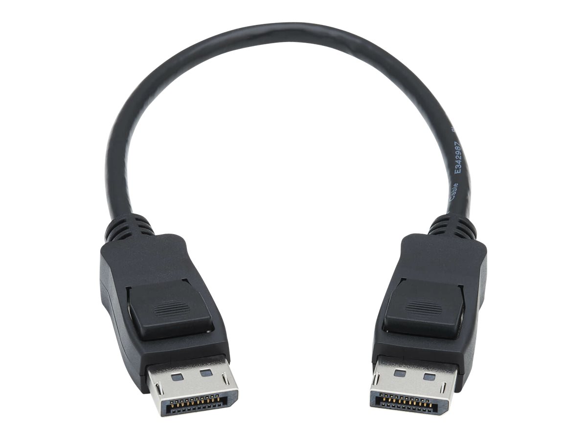 Tripp Lite P580-001-V4 1 Foot Black DisplayPort 1.4 Cable with Latching Connectors - 8K UHD, HDR, 4:2:0, HDCP 2.2, M/M, Black, 1 ft. Male to Male - image 2 of 4