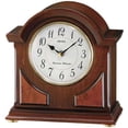 thumbnail image 2 of Seiko 9" Sayo Brown Wooden Chime Mantel Clock, Traditional, Quartz, Analog, QXJ012BLH, 2 of 2
