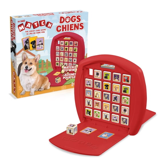 Juego de mesa Top Trumps Match Game Dogs para niños mayores de 4 años