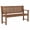 Brown, variant on Furnibear 3 Seater Outdoor Wooden Bench 59 Inch Large Fir Wood Garden Bench with Backrest and Armrests for Patio Porch and Yard, Brown