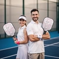 thumbnail image 6 of Pickleball Paddles Set,Pioneer Flower Floral Print Pattern Fiberglass Surface Pickleball Racket Set with 2 Indoor Outdoor Pickleball Balls and Pickleball Bag,Pickle-ball Equipment, 6 of 6