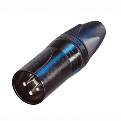 Neutrik NC3MXX-BAG Male XLR Connector Black