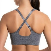 Puma Womens Sports Bra 2 Pack Seamless Removable Cups Size: S, Color: Black/Grey