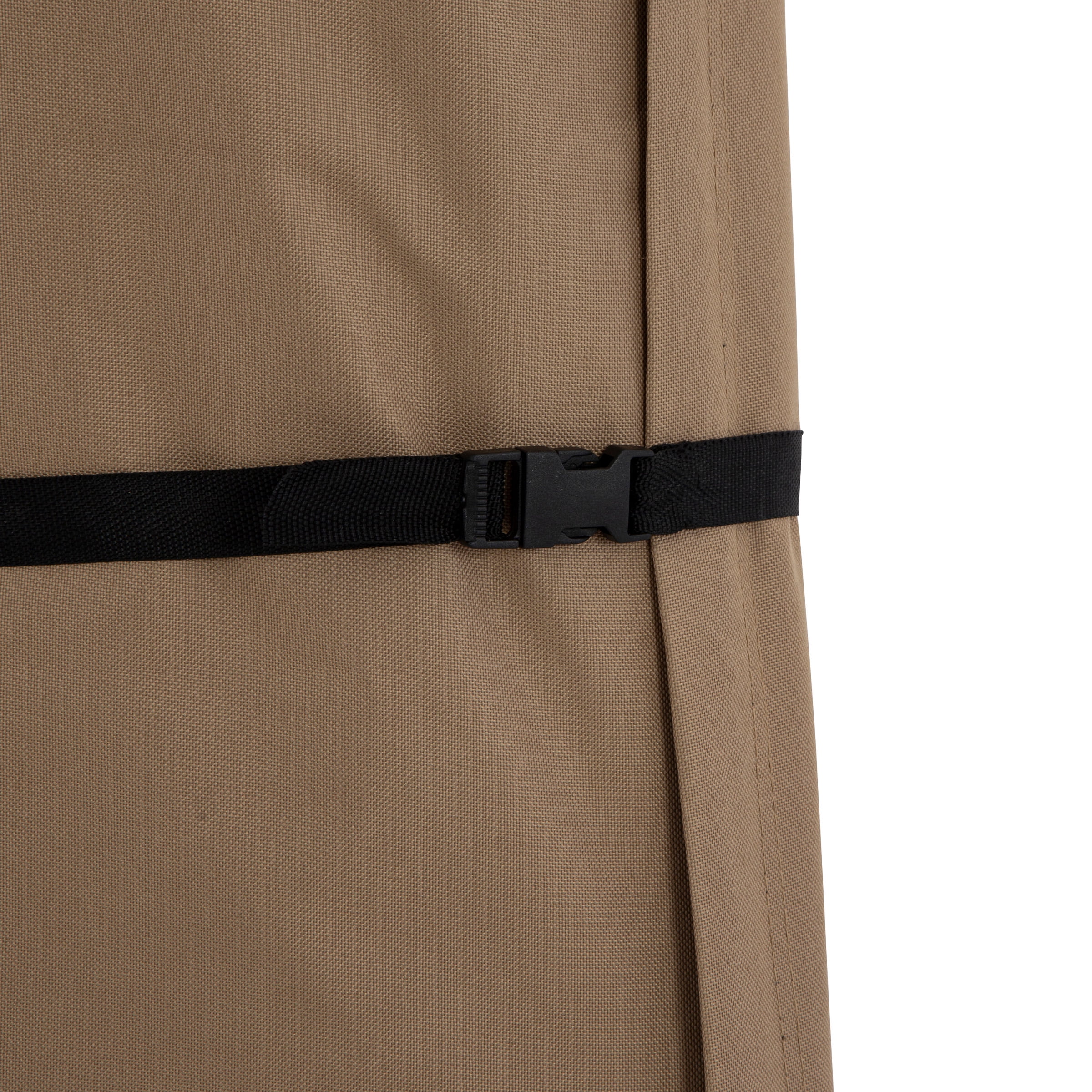 Pure Garden Offset Patio Umbrella Cover with Pole, Waterproof 600D Canvas, Fits 11.5ft Umbrellas, Tan