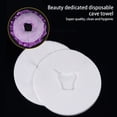 thumbnail image 2 of Vogacara 100 piezas Toalla de un solo Funda de almohada para tumbarse Agujeros no tejidos de un solo Almohadilla de superposición facial masajeadores Blanco Agujero circular Vogacara CE014891-02, 2 of 6