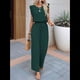 thumbnail image 5 of para Mujer, Verano 2025, Mangas con Volantes, Cuello Cuadrado, con Cordón y Bolsillos, Verde L, 5 of 10