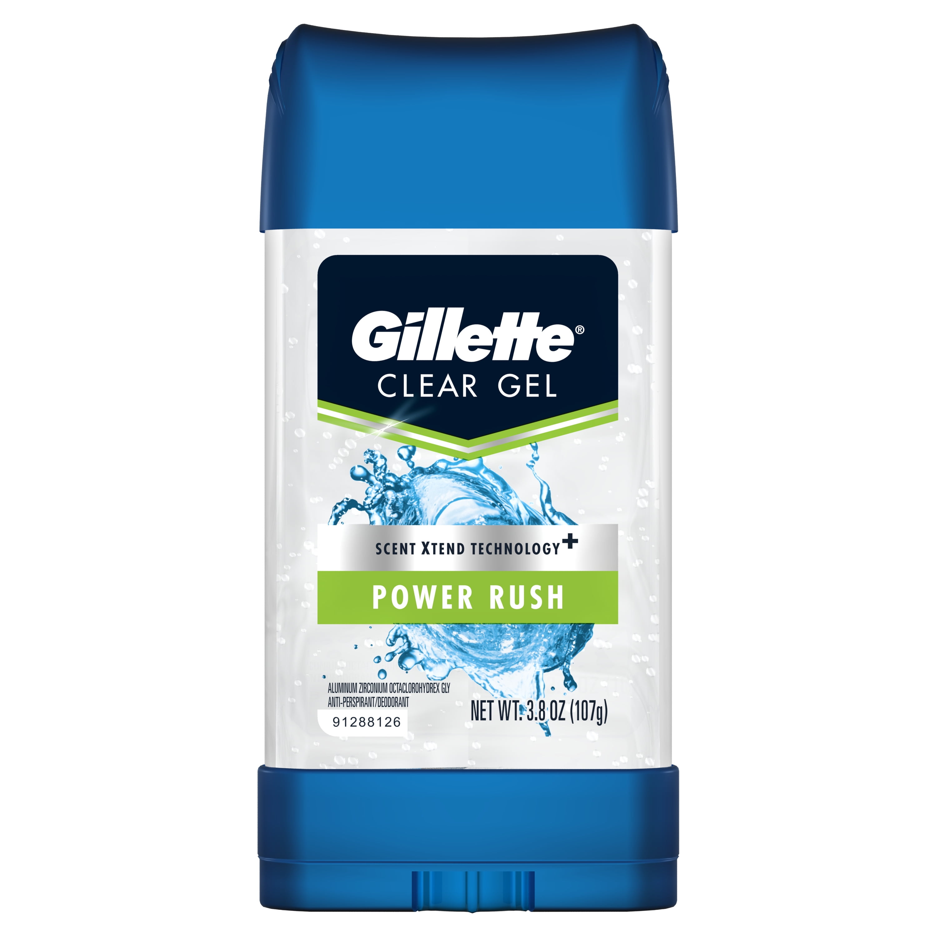 Gillette Gillette Power Rush Clear Gel Men's Antiperspirant and