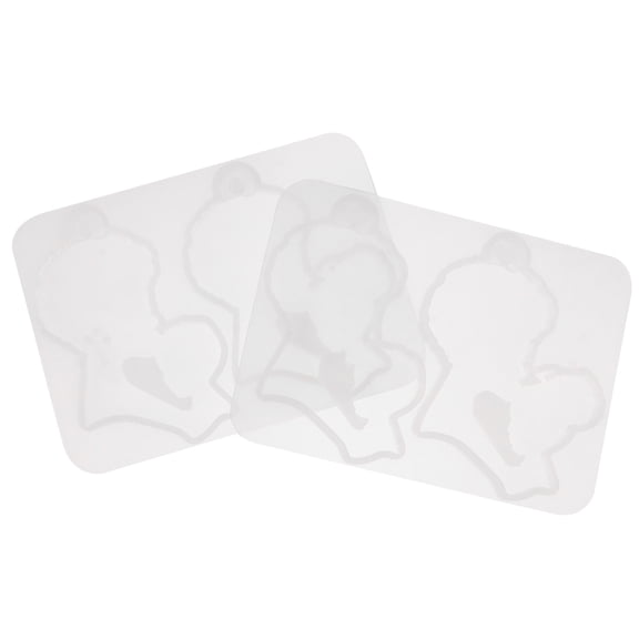 MERRYHAPY Reusable Silicone Epoxy Keychain Mold for Craft Making, White, and Easy to Use