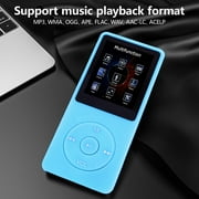 MP3 Player, Music Player with 16GB Micro SD Card, Build-in FM Radio/Video Play/Voice Recorder/E-Book Reader, Supports up to 128GB, Sky blue