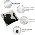 thumbnail image 6 of nygtbtfer Pillow Cover,Cute Black and White in Shape Cushion Covers Home Decorative Throw Pillowcases White, 6 of 7