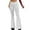 White, variant on Ierhent Womens Flare Yoga Pants with Pockets Women's Flared Sport Yoga Pant Dark Blue,S