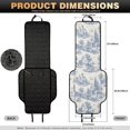 thumbnail image 7 of Xixirimido Blue Toile De Jouy Universal Front Car Seat Protector 2 Piece, Non Slip Quilted Car Seat Covers for Front Seats, Universal Fit, Airbag Compatible, Car Front Seat Cushion, Car Accessories, 7 of 7