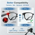 thumbnail image 5 of 20PCS LED Light Blocking Sticker Compatible with Most Mainstream Models Smart Glasses Accessories Glasses Camera Light Cover for Reduced False Alerts, 5 of 11