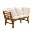 thumbnail image 2 of SEI Fauteuil Lounge d'Extérieur Convertible en Bois Dolavon, Naturel, 2 of 4