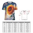 thumbnail image 2 of Sunflower Women T-Shirt Classic O Neck T-Shirts Short-Sleeve Trendy Animal Print Design Tshirt Casual Clothing, 2 of 5