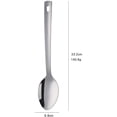 thumbnail image 6 of 13-Inch Serving Spoons Set of 6, dongbo Stainless Steel Long Handle Buffet Serving Spoons for Catering, Silver, 6 of 6
