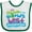 White and Green, variant on Inktastic Daddy Worlds Best Podiatrist Boys or Girls Baby Bib