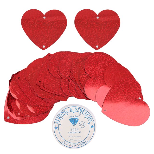 100 Uds. Confeti en forma de corazón rojo papel plástico chatarra cumpleaños boda fiesta decoración del Día de San Valentín láser