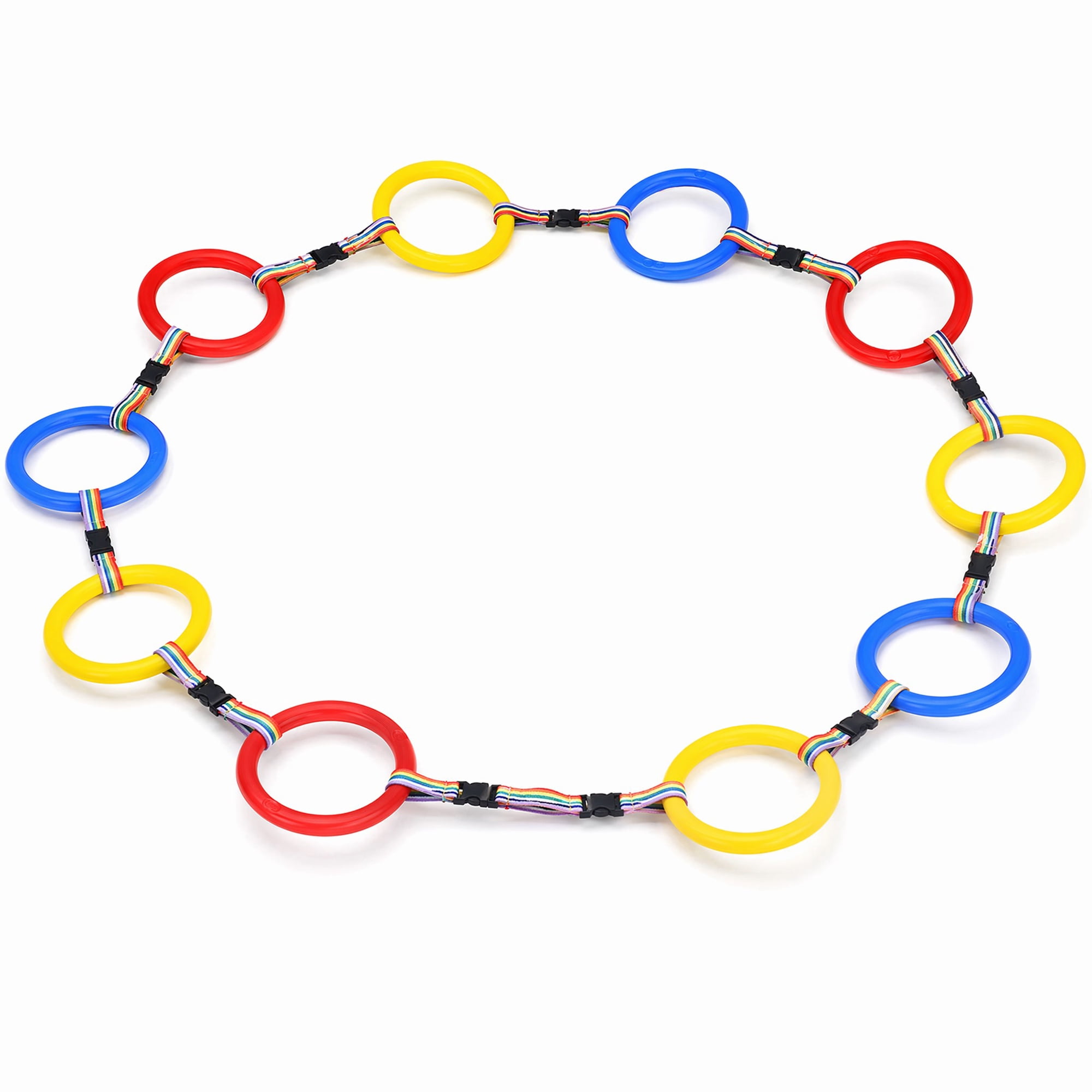 Stcellnmex Toddlers Walking Ropes, Preschool Kids Safety Colorful Detachable Transition Rope with Handles, Wrist Leashes for Kindergarten Outdoor Supplies, 12 Sets