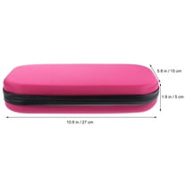 MUSEYA Stethoscope Bag Pink EVA Protective Case for Storage Use with Mesh Pocket and Hand Strap 8.5x3.5x1.25in