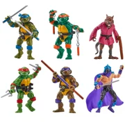 Teenage Mutant Ninja Turtles 1988 Remastered Leonardo, Donatello, Michelangelo, Raphael, Splinter & Shredder Action Figure