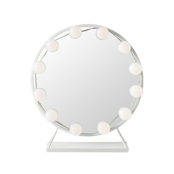 Lampe de miroir à LED pour éclairage de coiffeuse, lampe Hollywood pour  miroir, lampe de miroir pour coiffeuse, 12 ampoules, miroir non inclus 