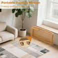 thumbnail image 7 of Foldable Coffee Table for Small Spaces, Low Study Table for Sitting On The Floor, Wood Folding Coffee Tables for Living Room, Bedroom, Home Office, Apartment, Dorm (Wood), 7 of 7